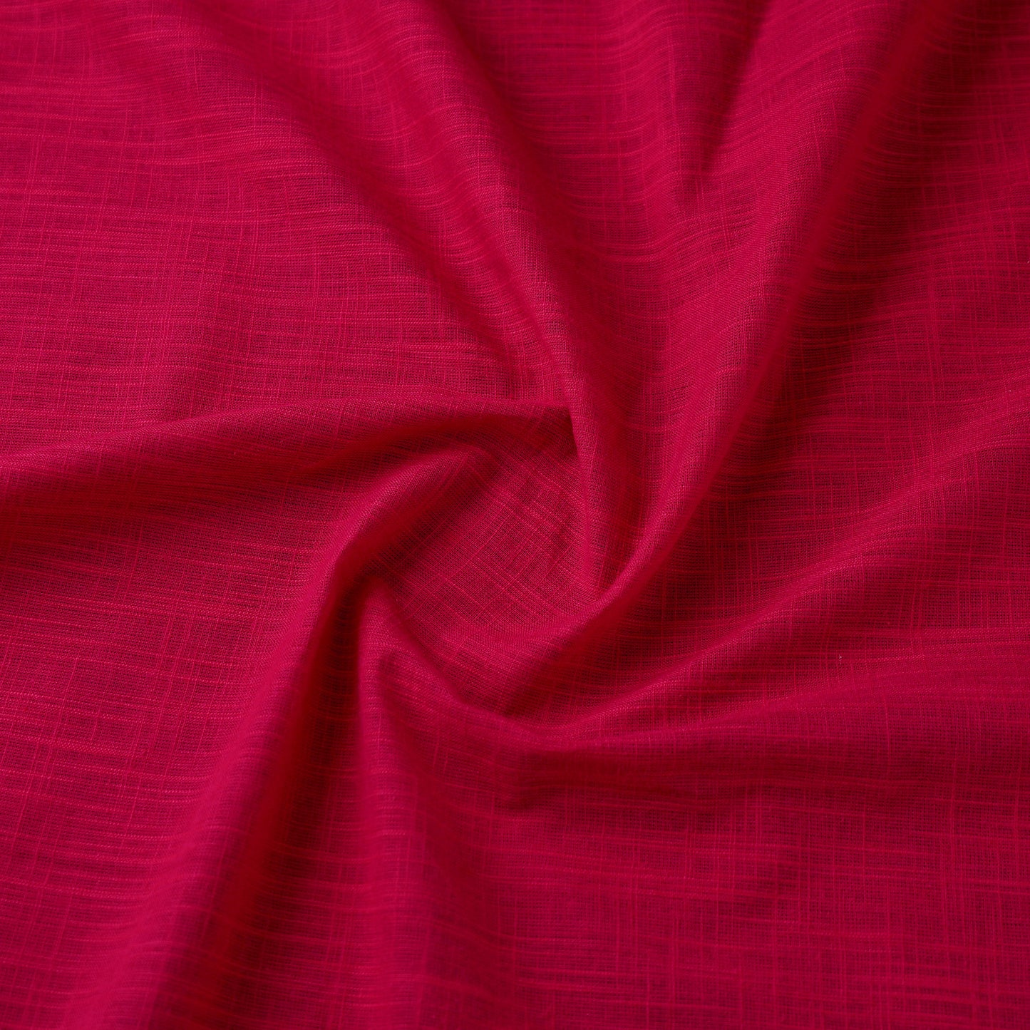 Pink Prewashed Slub Cotton Plain Fabric