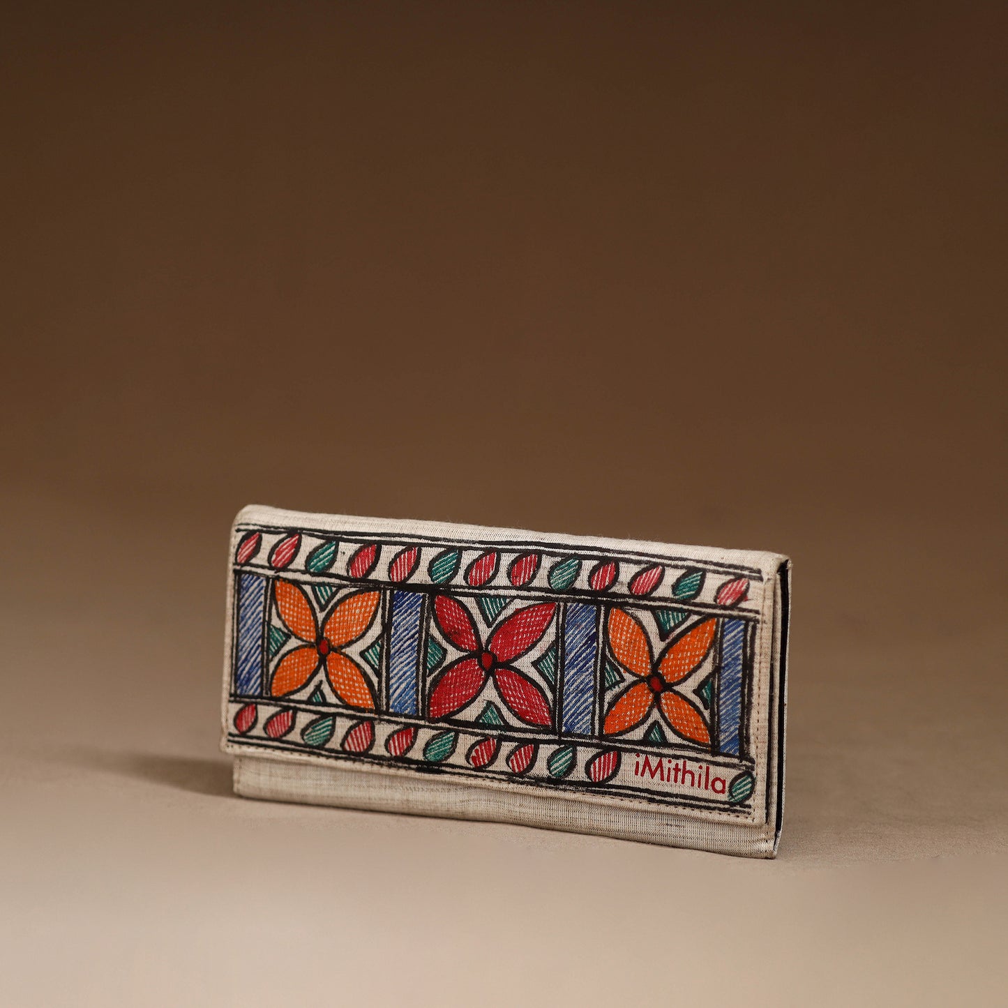 Handpainted Madhubani Clutch 12