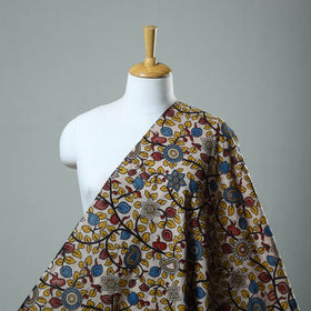 Buy Multicolor Cotton Kalamkari Print Fabric