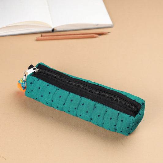 Handcrafted Quilted Jacquard Multipurpose Pencil Pouch