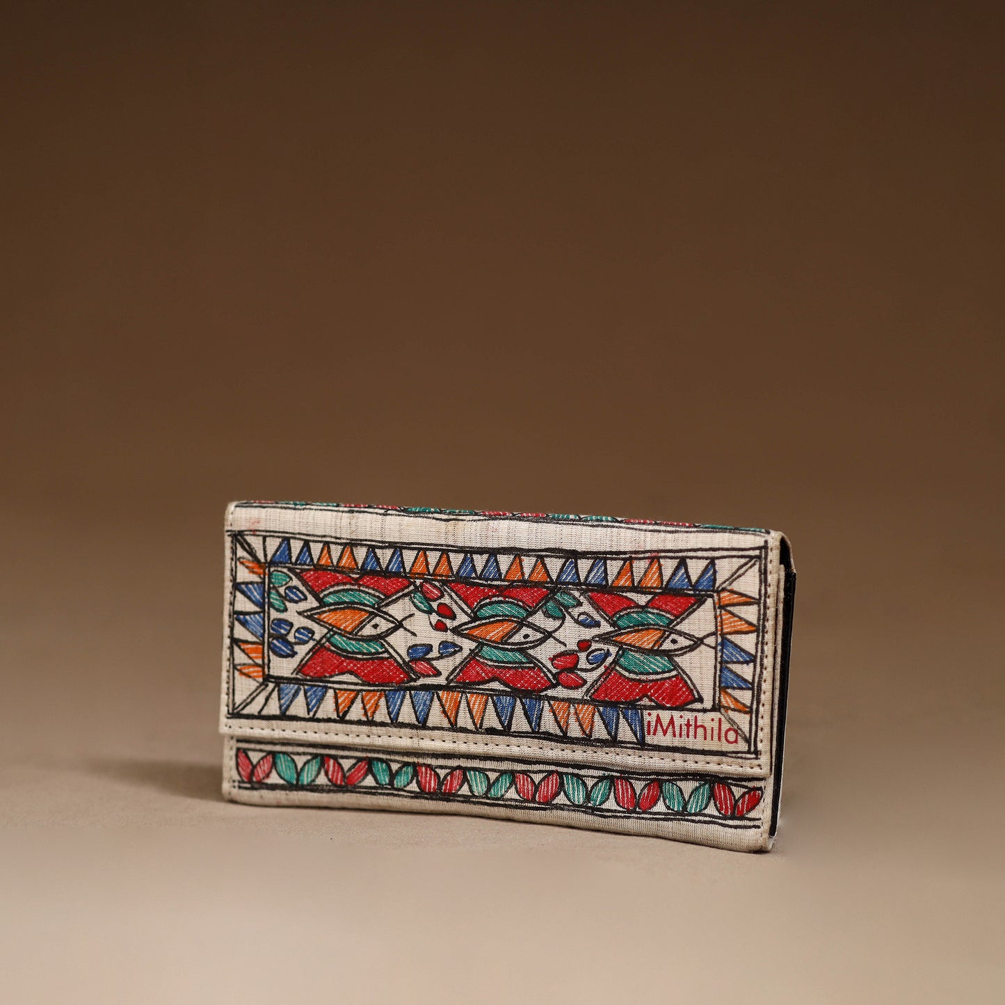 Handpainted Madhubani Clutch 13