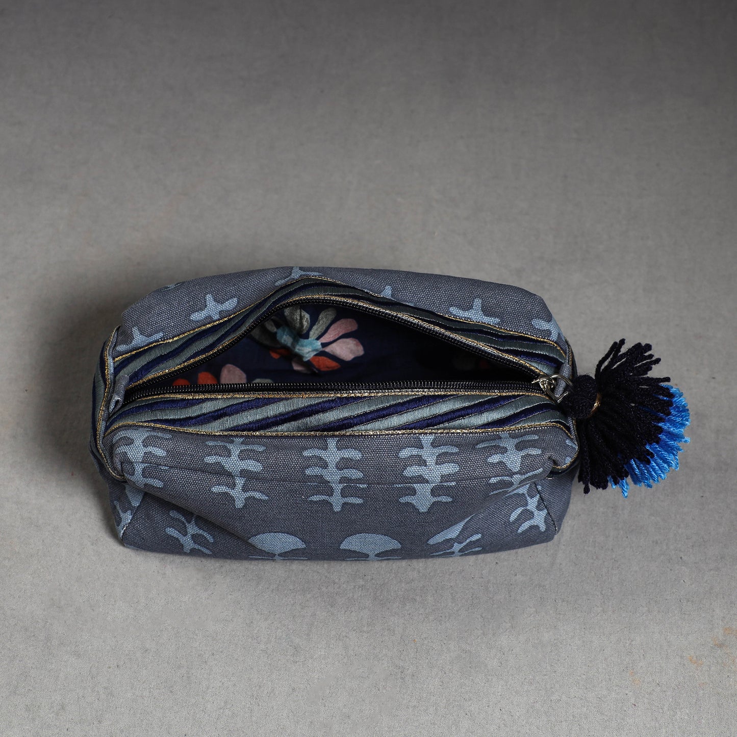 Printed Canvas Cotton Travel Pouch