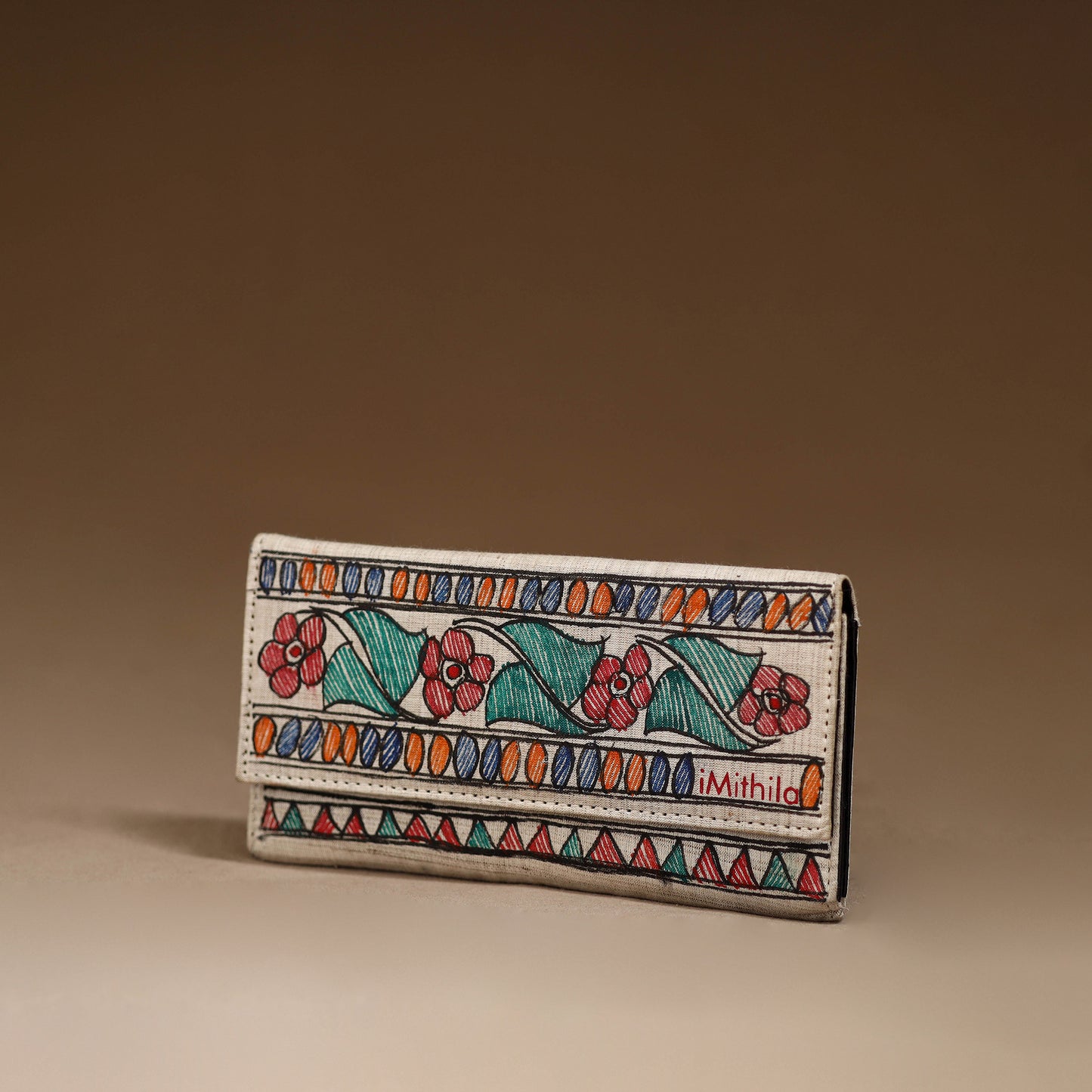 Handpainted Madhubani Clutch 15