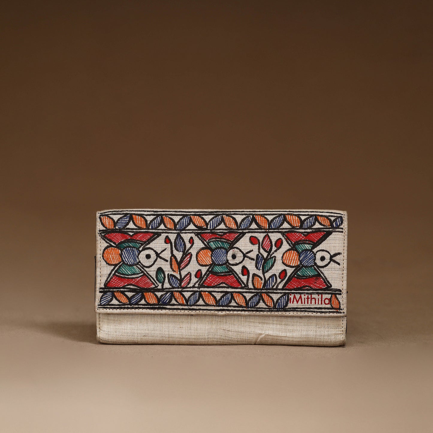 Handpainted Madhubani Clutch 18