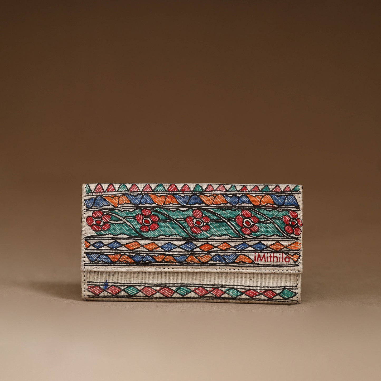 Handpainted Madhubani Clutch 19