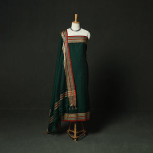 Dharwad Woven Mercerised Cotton 3pc Unstitched Dress Material Suit Set 41