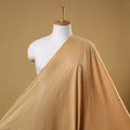 Beige Prewashed Slub Cotton Plain Fabric