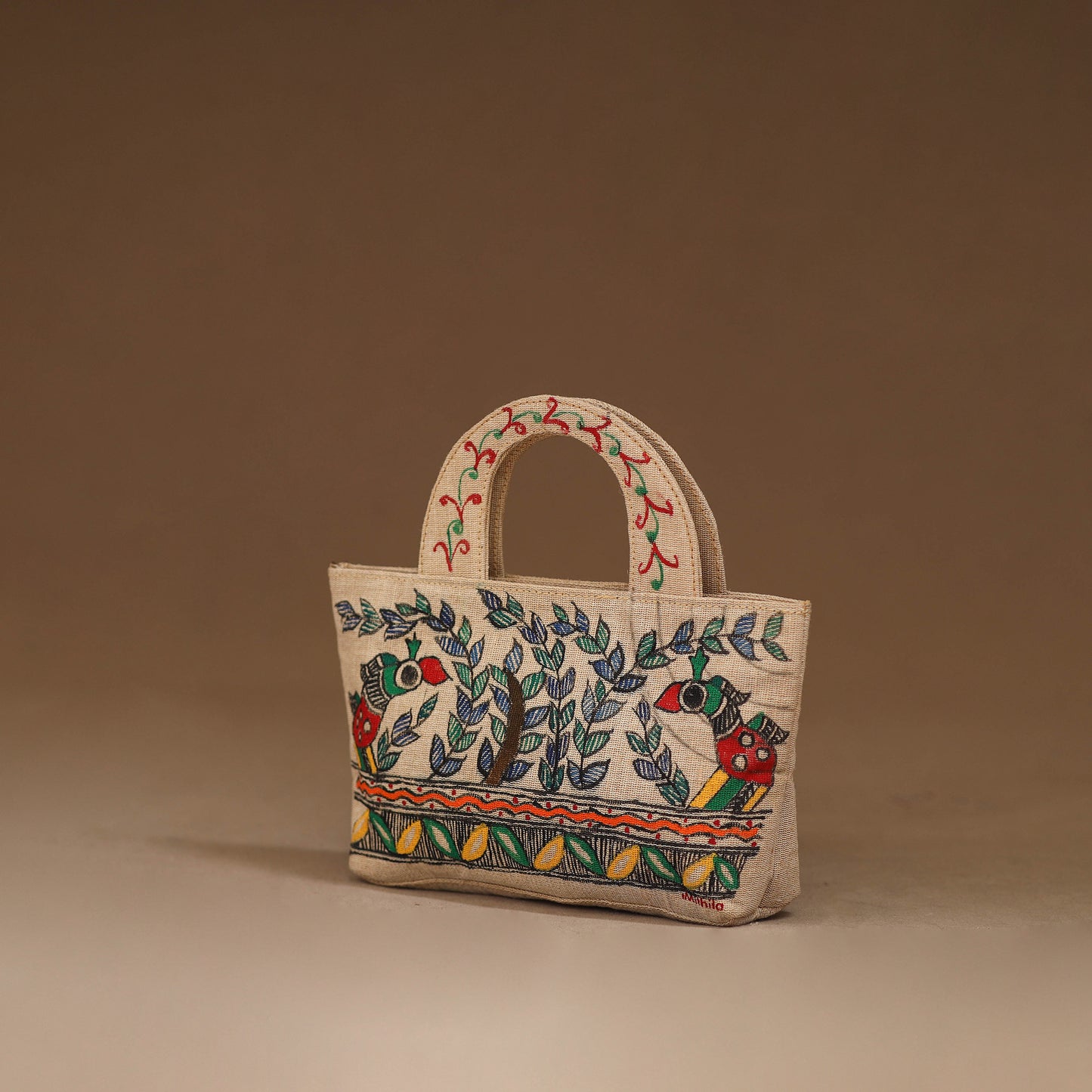 Handpainted Madhubani Handbag 02