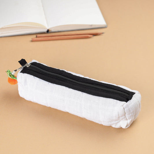 Handcrafted Quilted Plain Multipurpose Pencil Pouch