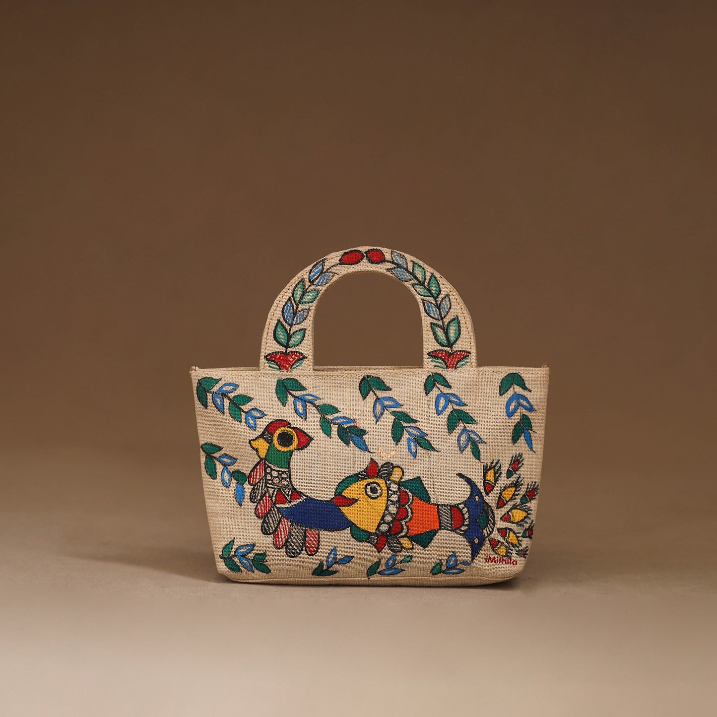 Handpainted Madhubani Handbag 04
