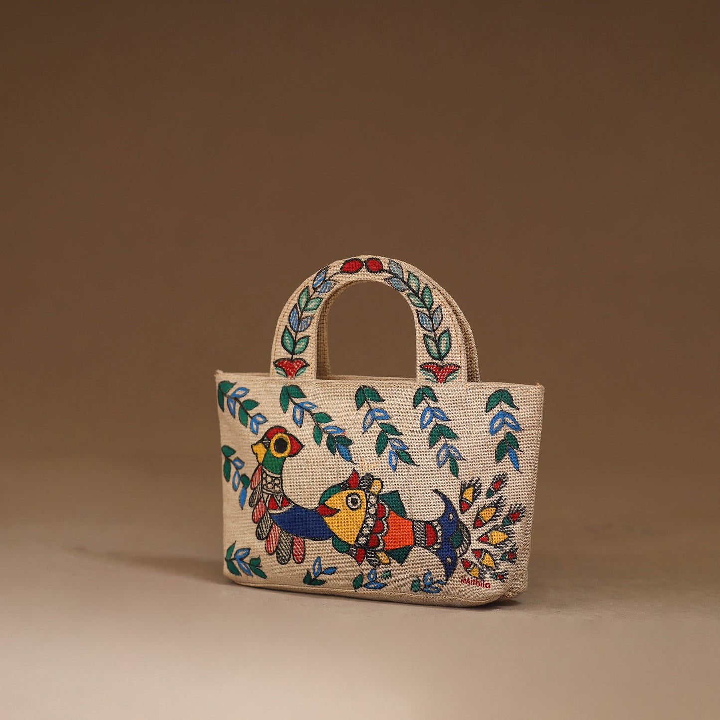 Handpainted Madhubani Handbag 04