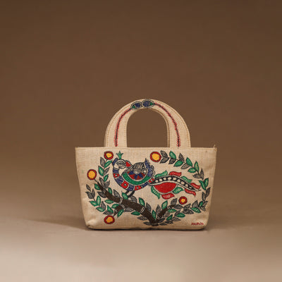 Handpainted Madhubani Handbag 03