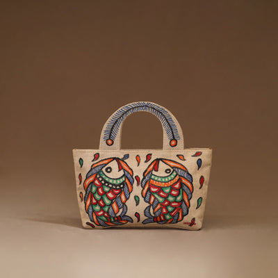 Handpainted Madhubani Handbag 05