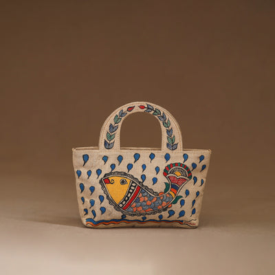 Handpainted Madhubani Handbag 06