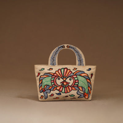 Handpainted Madhubani Handbag 07