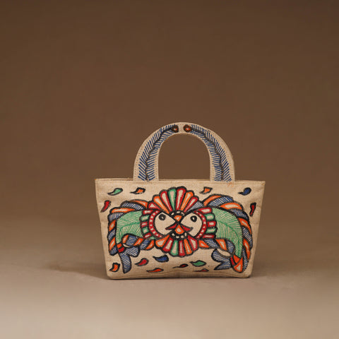 Handpainted Madhubani Handbag 07