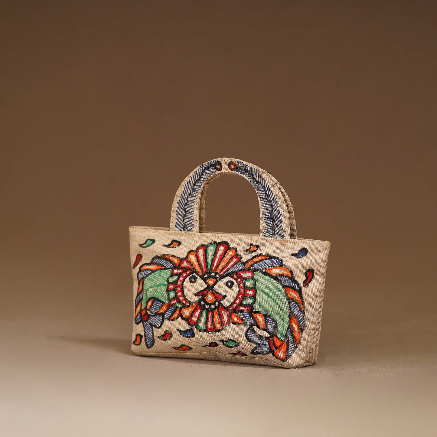 Handpainted Madhubani Handbag 07