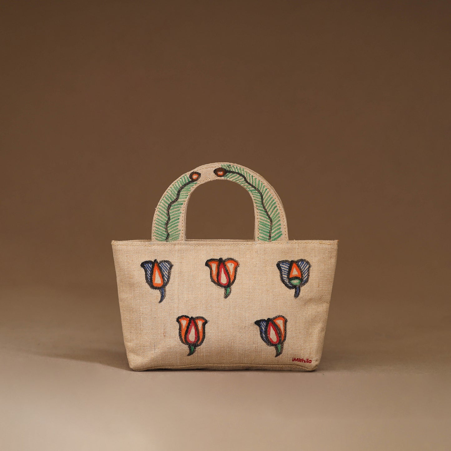 Handpainted Madhubani Handbag 07