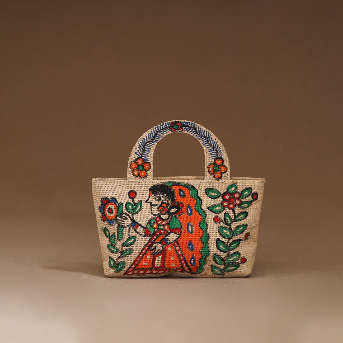 Handpainted Madhubani Handbag 08