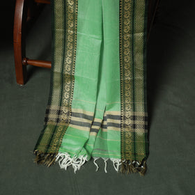 Green - Dharwad Woven Mercerised Cotton 3pc Unstitched Dress Material Suit Set 52