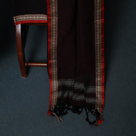 Dharwad Cotton 3pc Unstitched Dress Material Suit Set with Woven Border 30