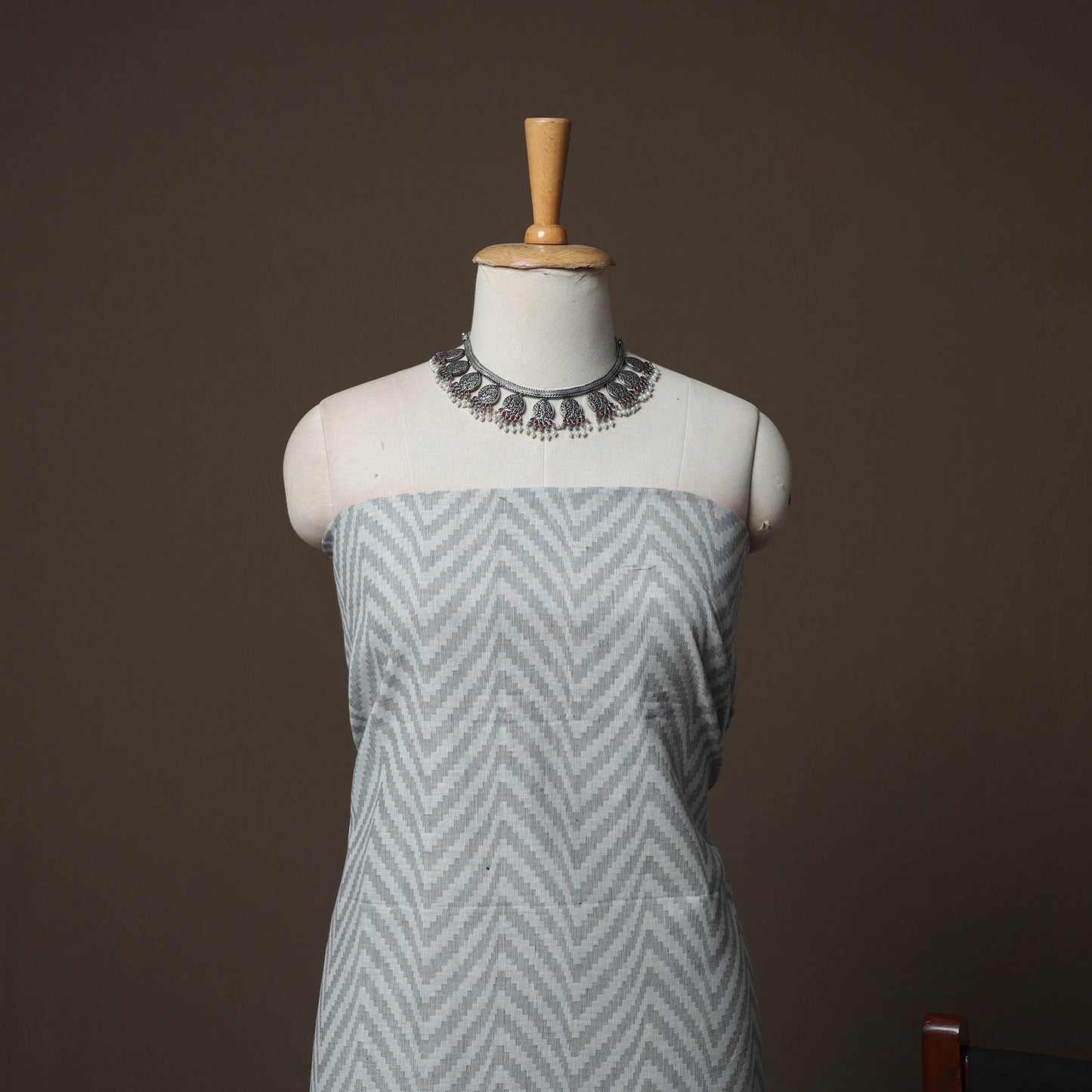 Jacquard Woven Pure Cotton 3pc Unstitched Dress Material Suit Set 108