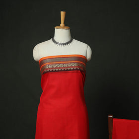 Dharwad Woven Mercerised Cotton 3pc Unstitched Dress Material Suit Set 53