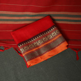 Dharwad Woven Mercerised Cotton 3pc Unstitched Dress Material Suit Set 53
