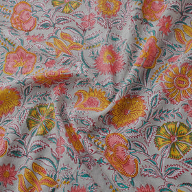 Block Print Cotton Sanganeri Fabric