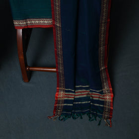 Dharwad Cotton 3pc Unstitched Dress Material Suit Set with Woven Border 32