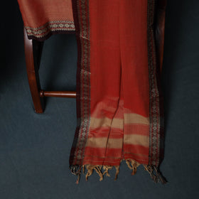 Dharwad Cotton 3pc Unstitched Dress Material Suit Set with Woven Border 33