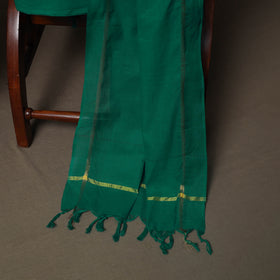 Green - Jacquard Woven Pure Cotton 3pc Unstitched Dress Material Suit Set 111