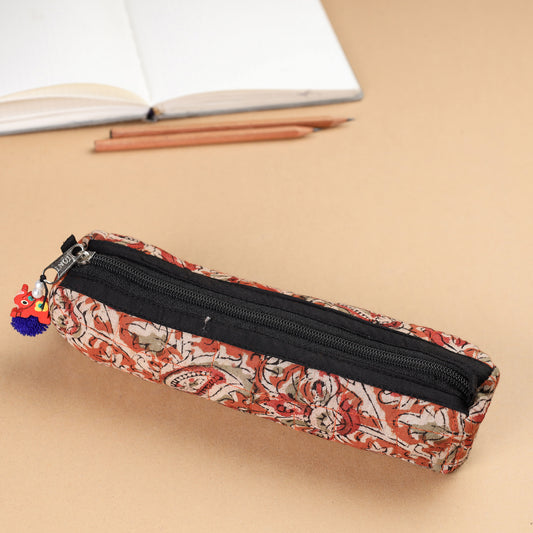 Handcrafted Quilted Kalamkari Multipurpose Pencil Pouch