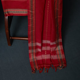 Dharwad Woven Cotton 3pc Unstitched Dress Material Suit Set with Border 36