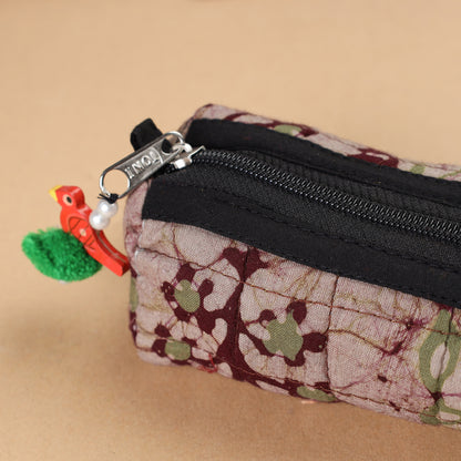 Handcrafted Quilted Batik Multipurpose Pencil Pouch