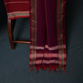 Dharwad Woven Cotton 3pc Unstitched Dress Material Suit Set with Border 37