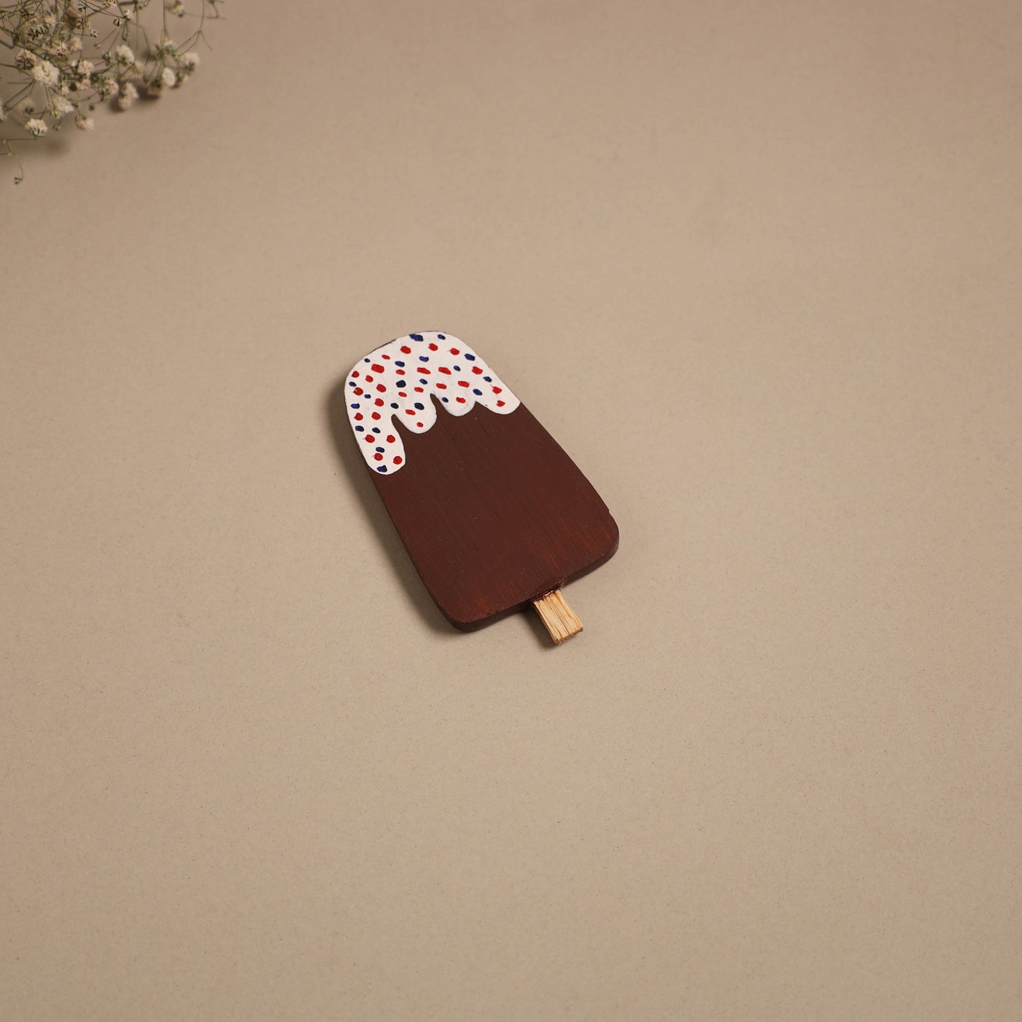 Popsicle - kerala mural handpainted bamboo fridge magnet 22