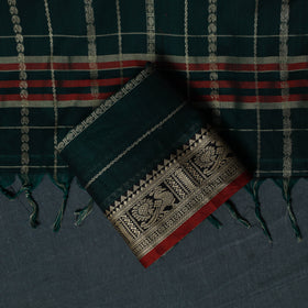 Dharwad Woven Cotton 3pc Unstitched Dress Material Suit Set with Border 40