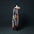 Dharwad Cotton 3pc Unstitched Dress Material Suit Set with Woven Zari Border 41