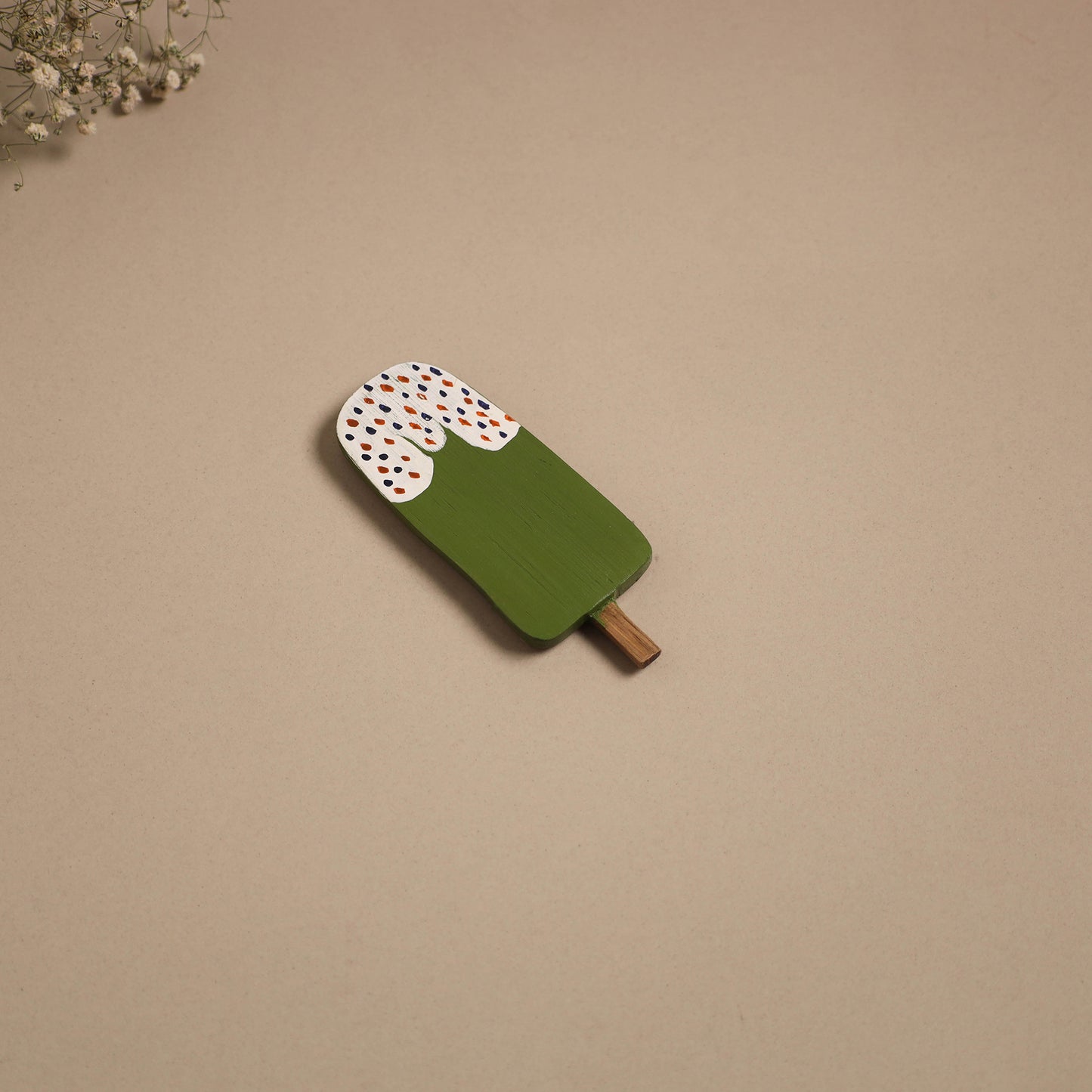 Popsicle - kerala mural handpainted bamboo fridge magnet 29