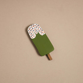 Popsicle - kerala mural handpainted bamboo fridge magnet 29