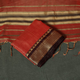 Dharwad Woven Mercerised Cotton 3pc Unstitched Dress Material Suit Set 64