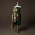 Bandhani Tie-Dye Cotton 2pc Unstitched Dress Material Kurta Set with Jewellery 04