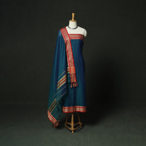 Dharwad Woven Mercerised Cotton 3pc Unstitched Dress Material Suit Set 67