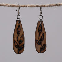 wooden earrings