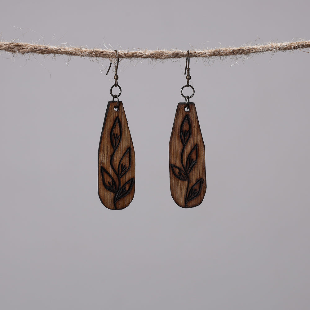 wooden earrings