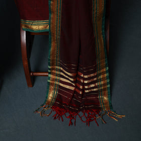 Dharwad Cotton 3pc Unstitched Dress Material Suit Set with Woven Zari Border 48