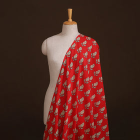 Natural Dyed Dabu Bagru Print Cotton Fabric 13