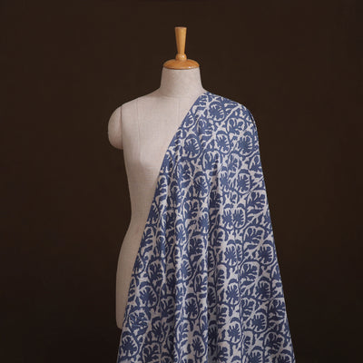 Natural Dyed Dabu Bagru Print Cotton Fabric 11