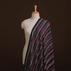 Natural Dyed Dabu Bagru Print Cotton Fabric 09